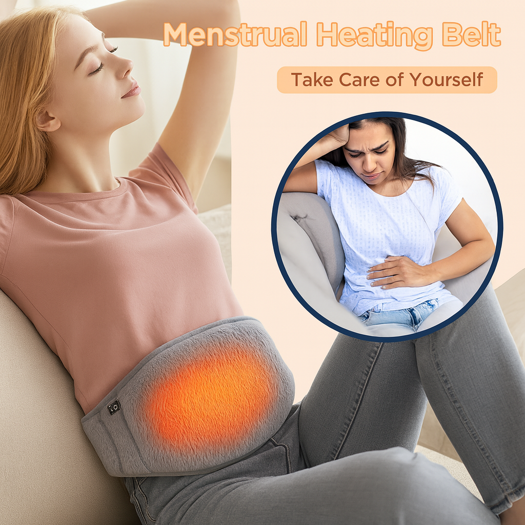 Ceinture Chauffante Menstruelle — Soulagement Immédiat des Douleurs