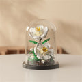 Fleur Éternelle en Micro-Blocs – Cloche Décorative